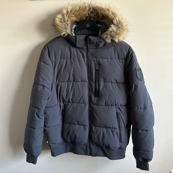 Nautica Men’s Puffer Wind & Water Resistant Jacket Coat Size Large - Picture 1 of 10